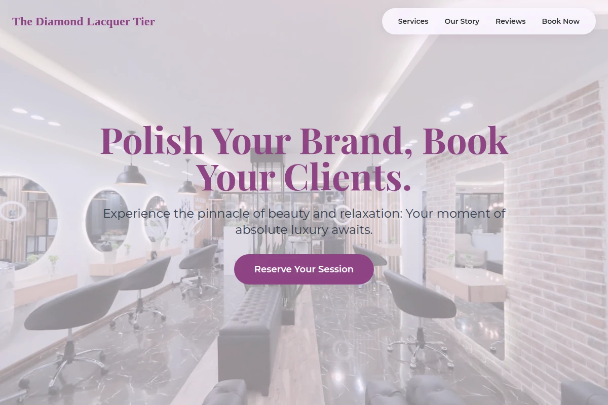 Booking Beauty Salon
