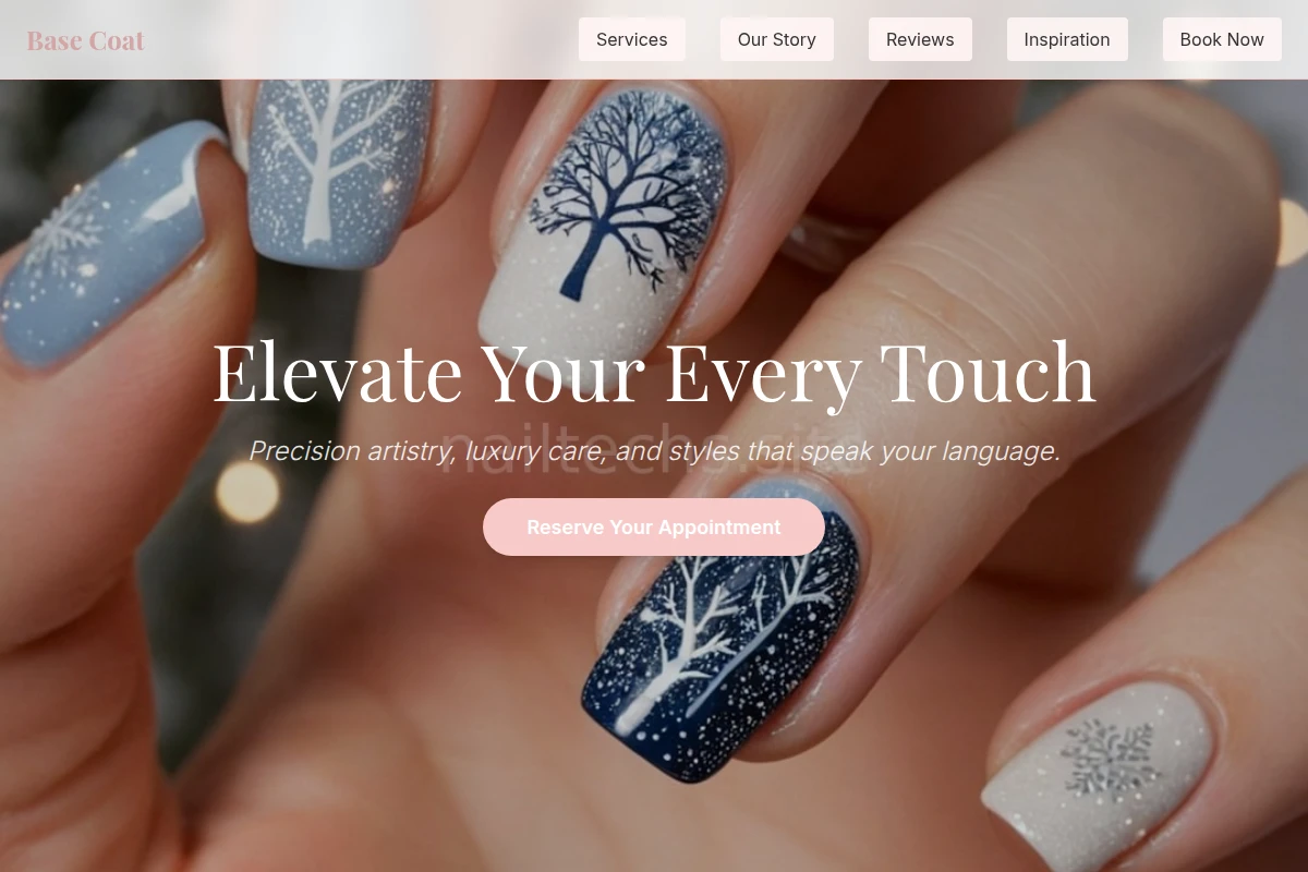 Base Coat Nail Art
